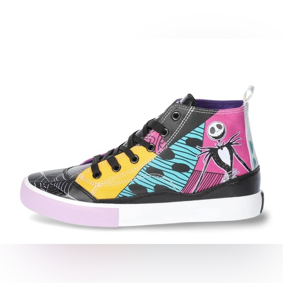 Disney Unisex Nightmare Before Christmas High Top Lace Up Sneaker Size 9 (10W) - Picture 2 of 14
